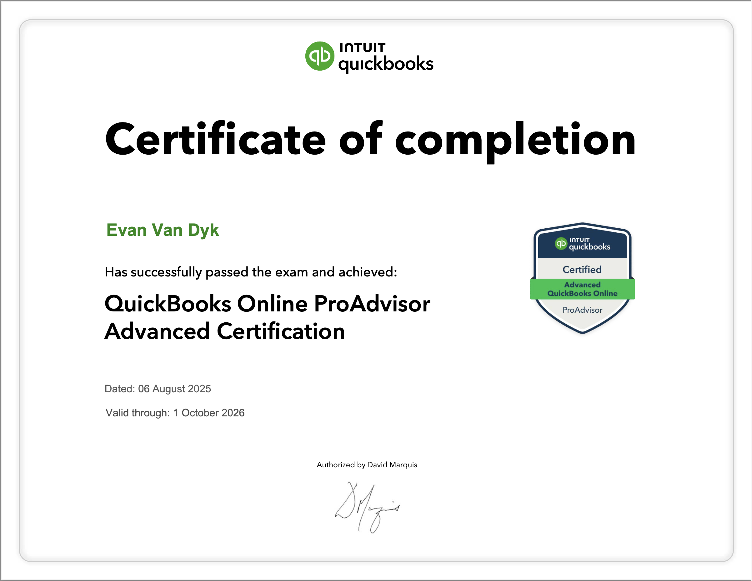 Certified QuickBooks Online ProAdvisor - Kermode Accounting & Advisory